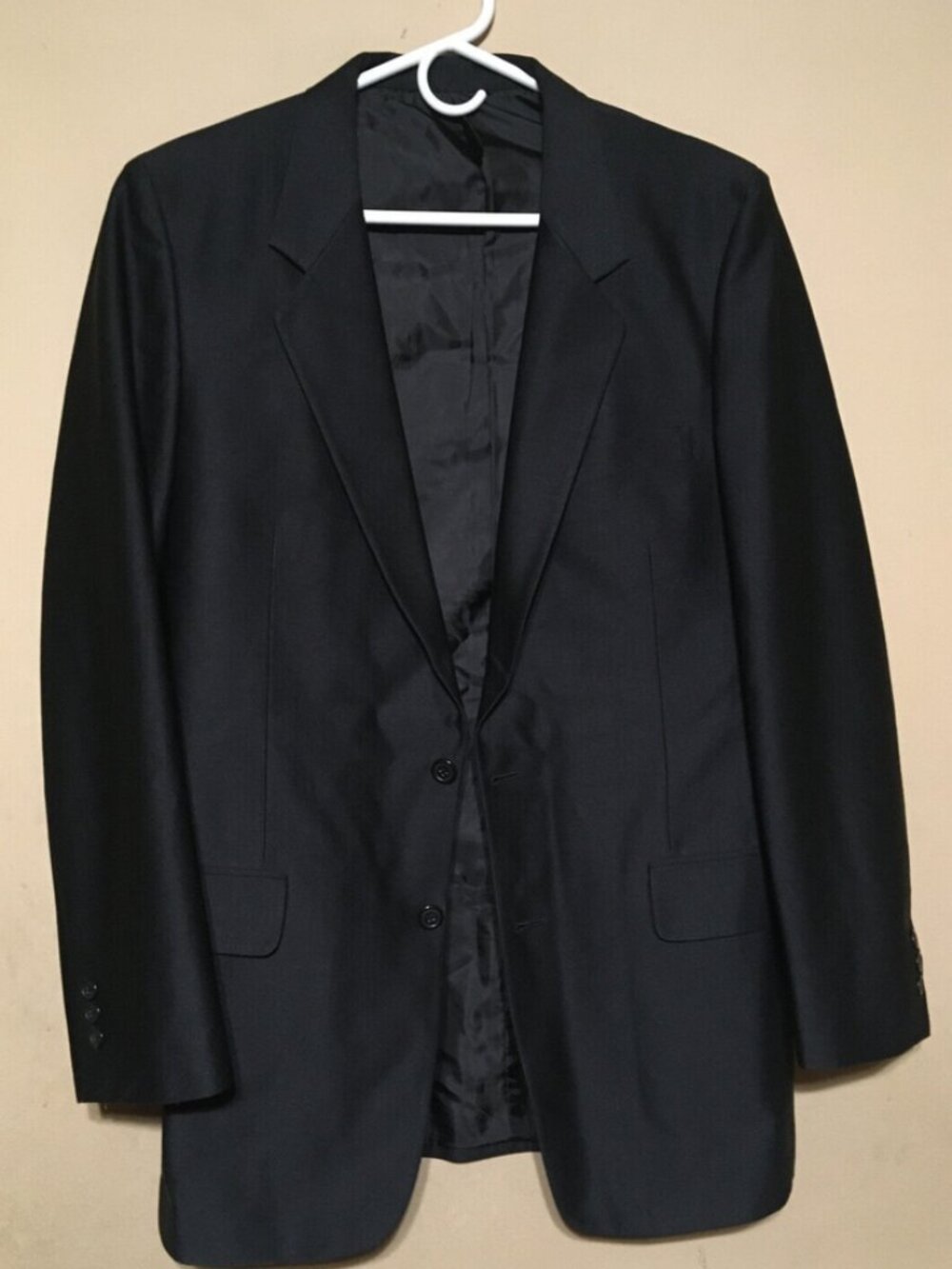 VINTAGE JACK ROBBINS CLOTHES SUIT BLACK L40/34 CHICAGO